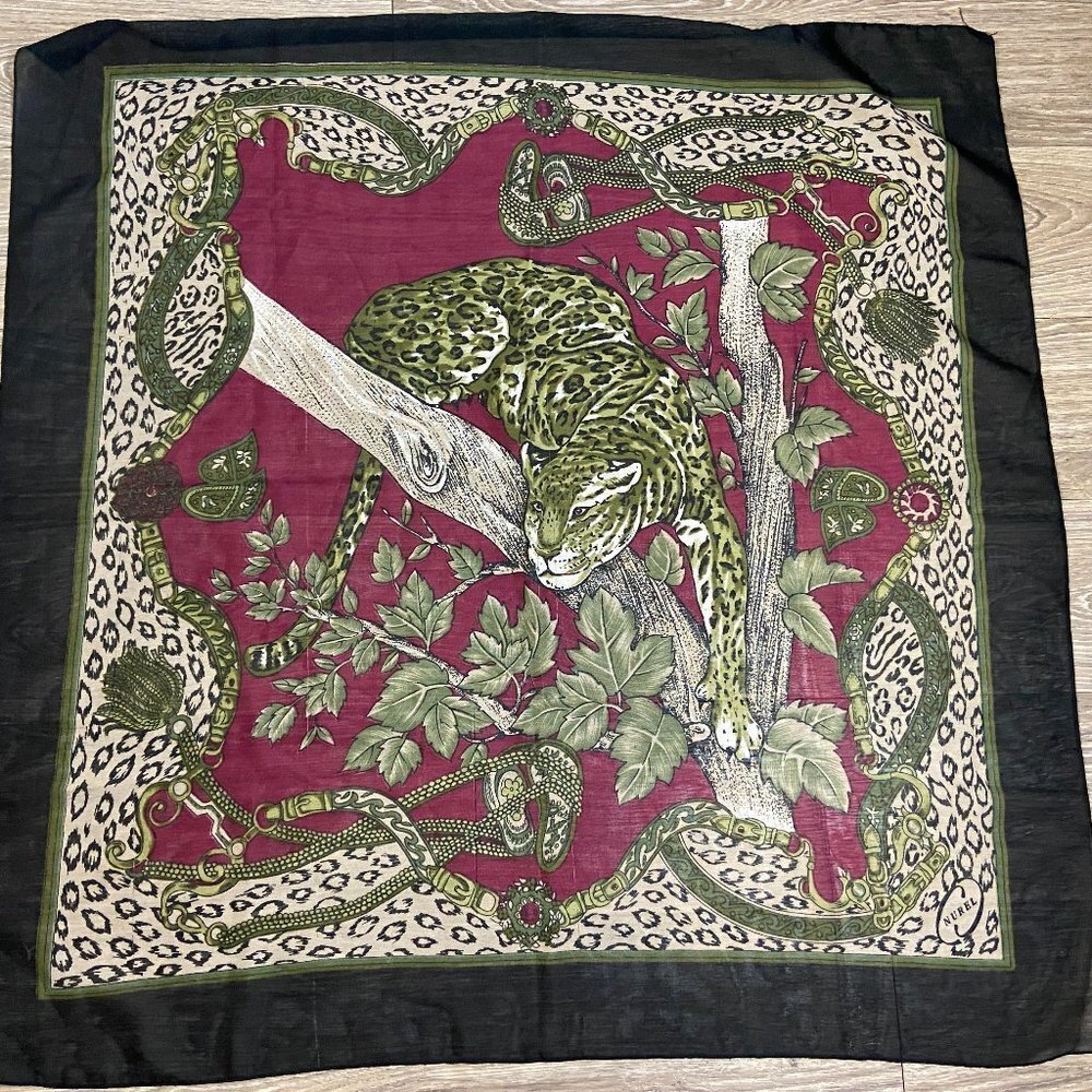Nurel Scarf  Vintage  32" x 32"